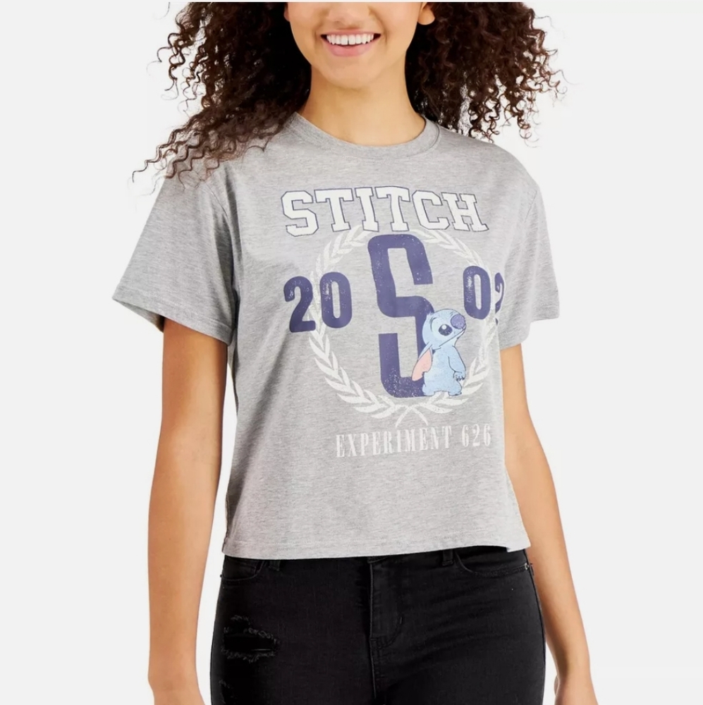 Disney Juniors Gray Heater Stitch Graphic Size XL